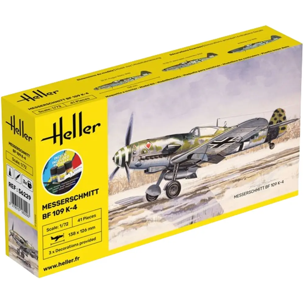 Kit De Démarrage Messerschmitt Bf 109 K-4 - Heller 56229 - 1/72