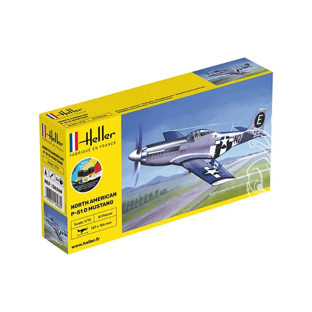 Avion de chasse - P-51D Mustang - Heller 56268 - 1/72