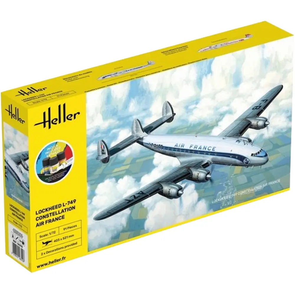 Starter Kit L-749 Constellation AF - Heller 56310 - 1/72