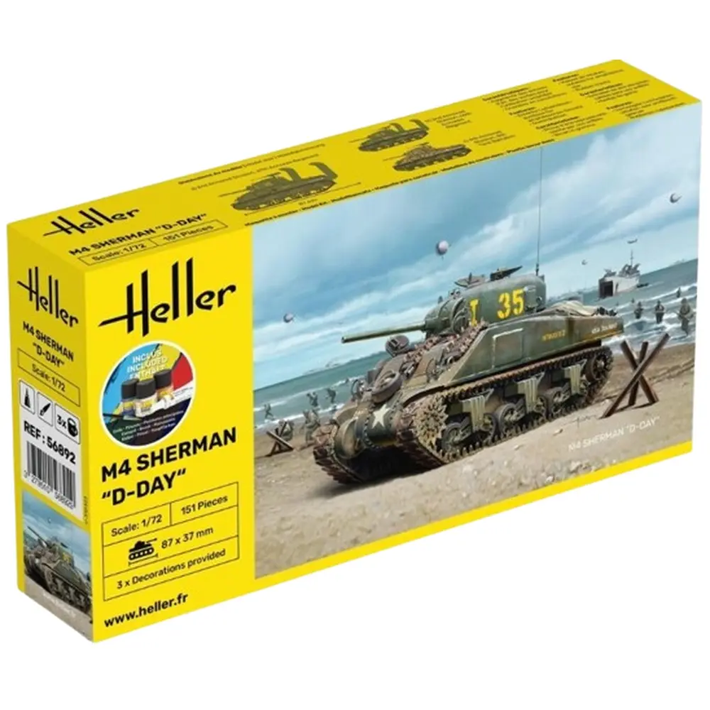 Char Standard - M4 Sherman Jour-J 1943 - Heller 56892 - 1/72