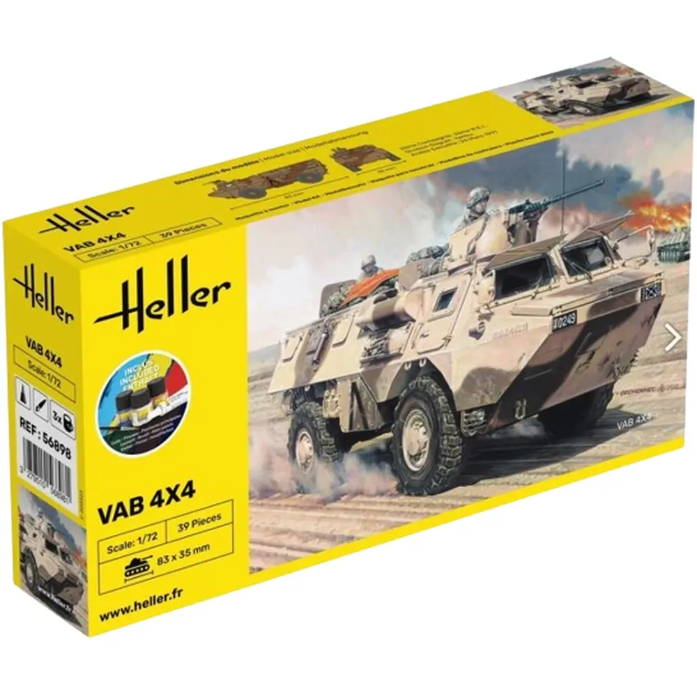 Kit Démarrage VAB 4X4 - Heller 56898 - 1/72