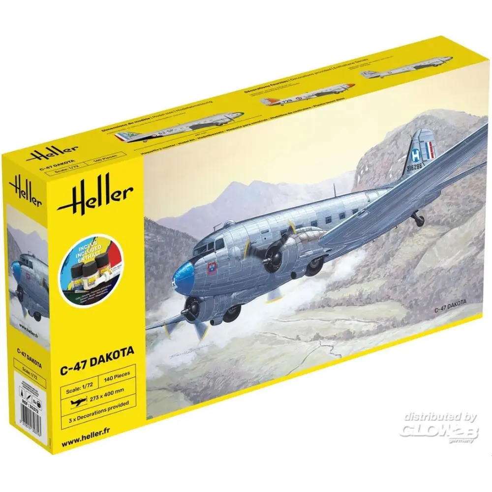 Kit De Démarrage C-47 Dakota - Heller 35372 - 1/72