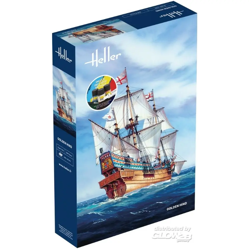 Kit De Démarrage Golden Hind - Heller 56829 - 1/96