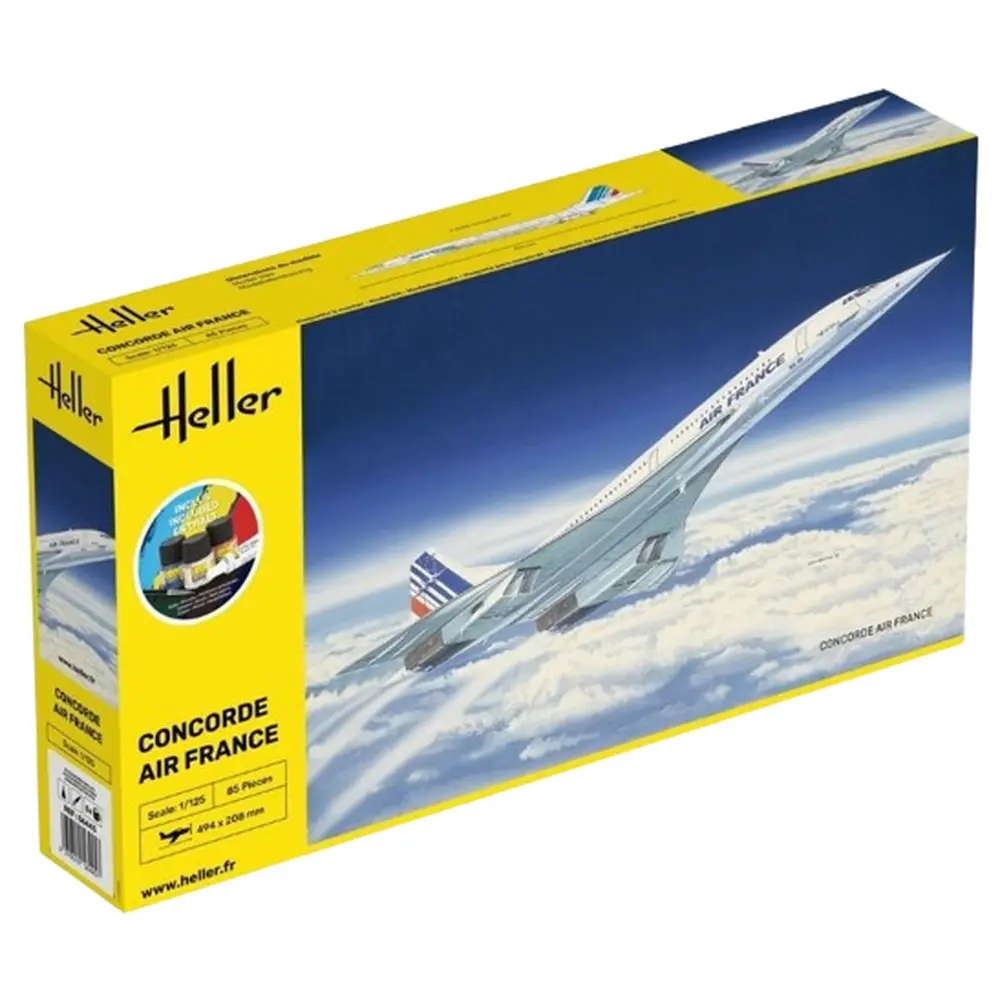 Avion "LA CONCORDE" Air France - Heller 56445 - 1/125