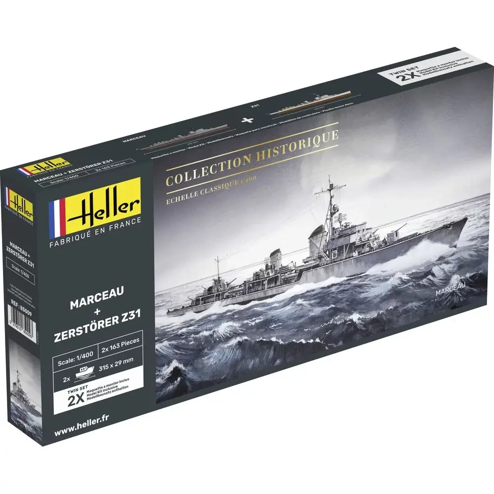 Bateau Marceau + Zerstorer Z31 - Heller 55009 - 1/400