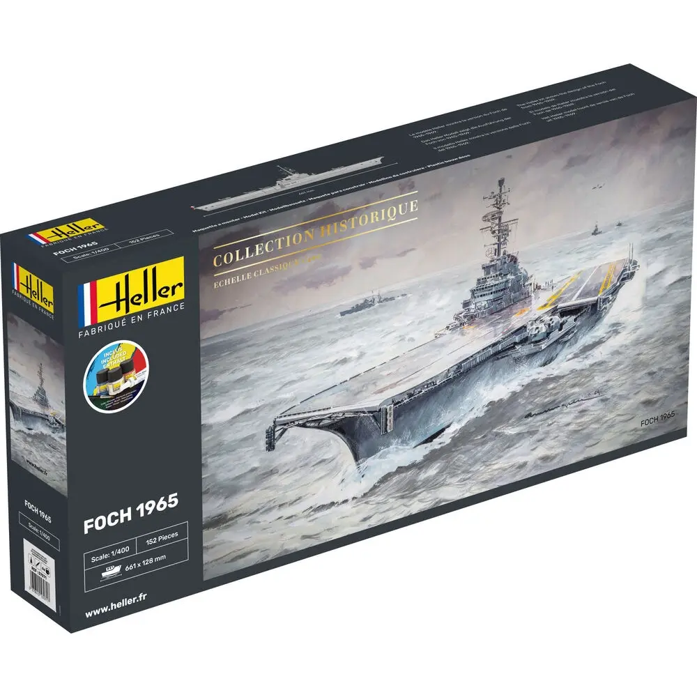 Kit de démarrage - Porte-Avion - Foch - Heller 57071 - 1/400