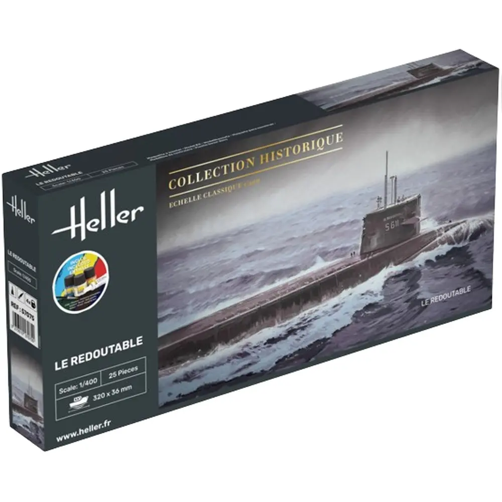 Starter Kit U-Boot S/M Redoutable - Heller 57075 - 1/400