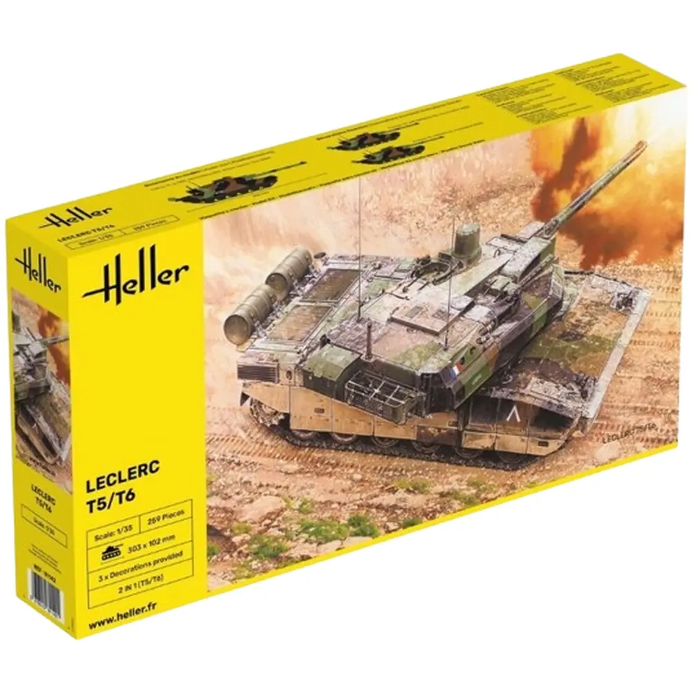 Char de combat - Leclerc T5/T6 - Heller 81142 - 1/35
