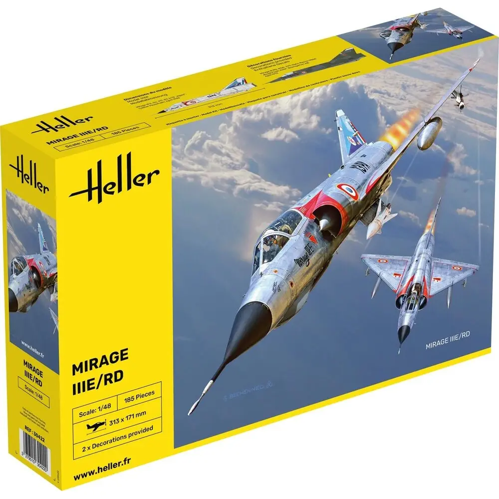 Avion de chasse - Mirage IIIE/RD - Heller 30422 - 1/48