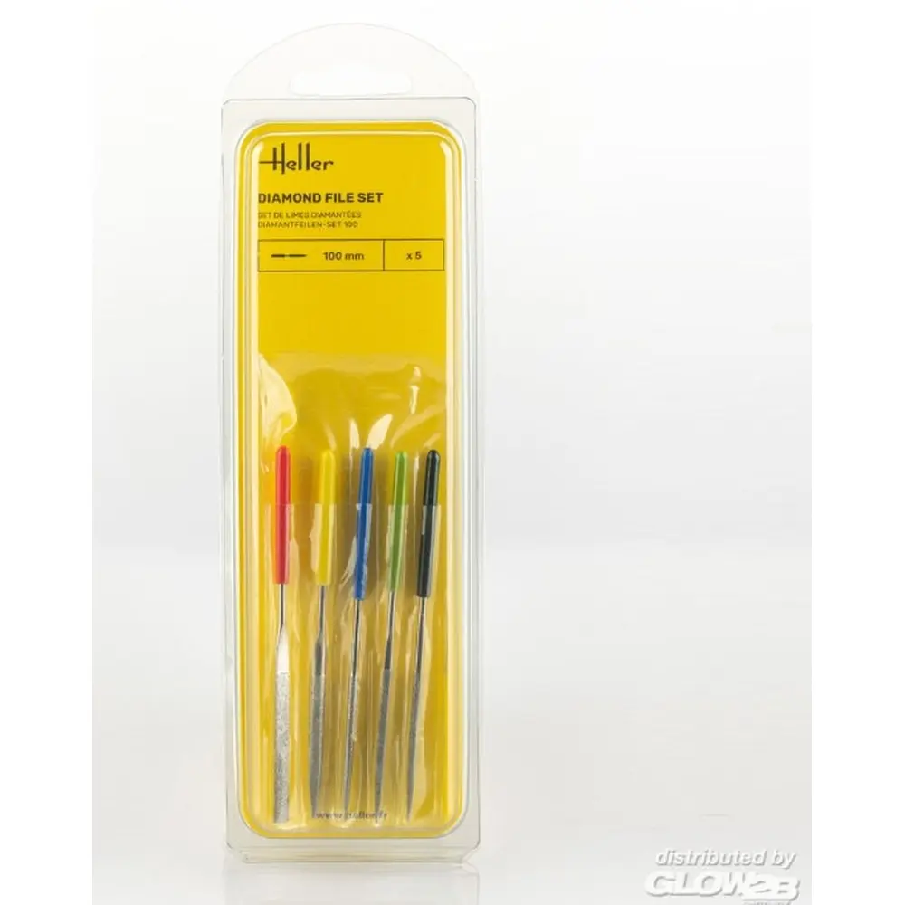 Jeu de limes diamantées 100 mm - HELLER 99005