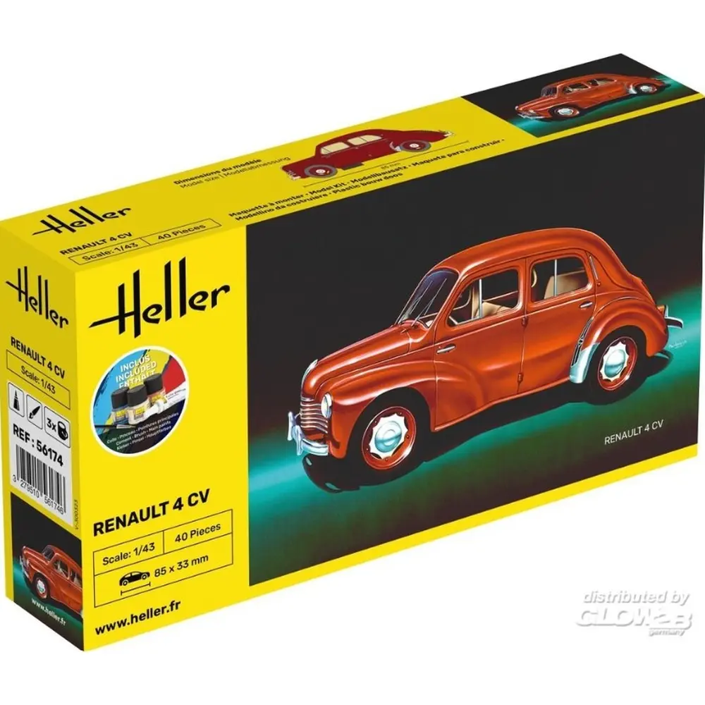Renault 4 CV - HELLER 56174 - 1/43