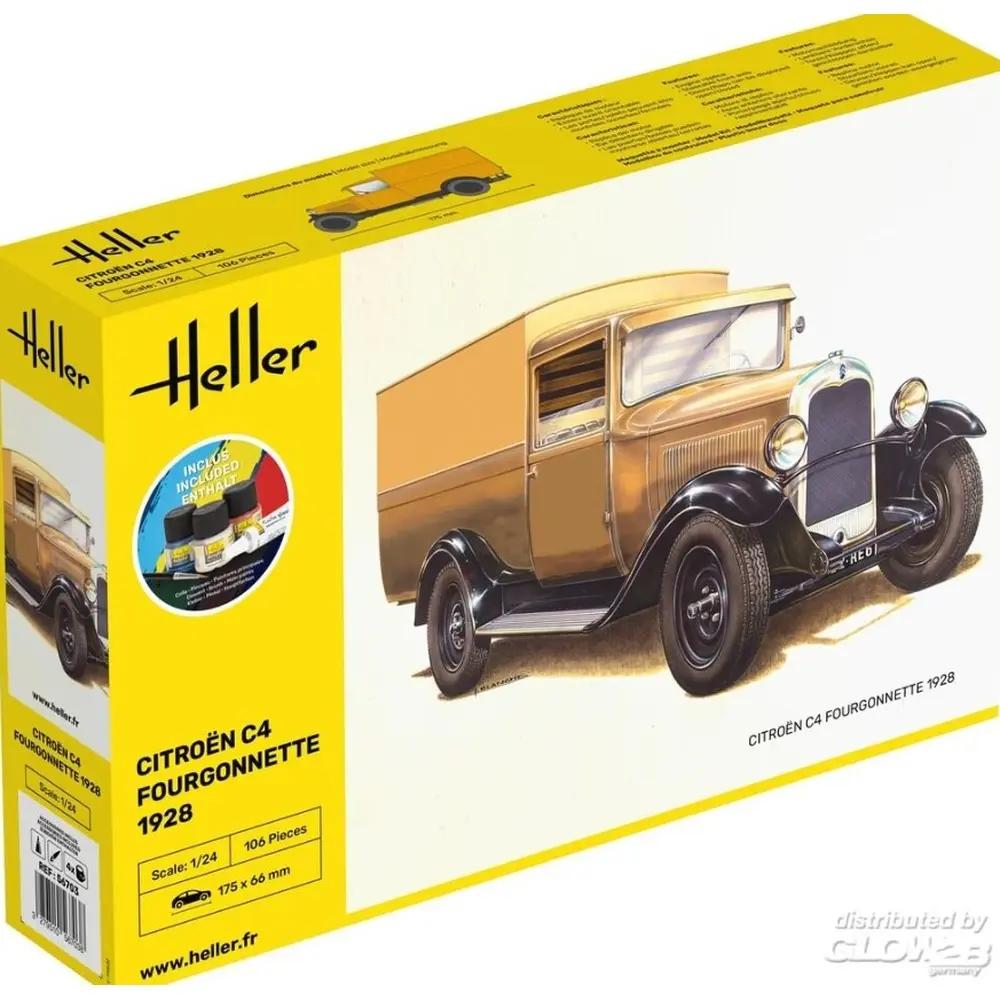 Citroen C4 Fourgonnette - HELLER 56703 - 1/24