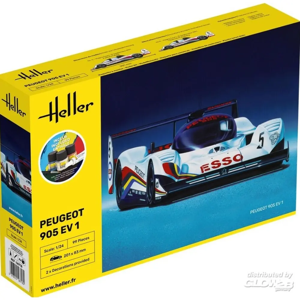Peugeot 905 EV 1 - HELLER 56718 - 1/24