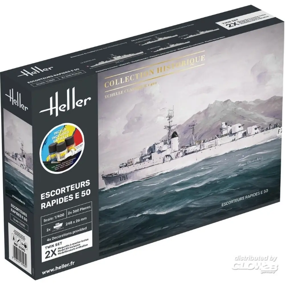 Escorteurs Rapides E 5O - HELLER 57093 - 1/400