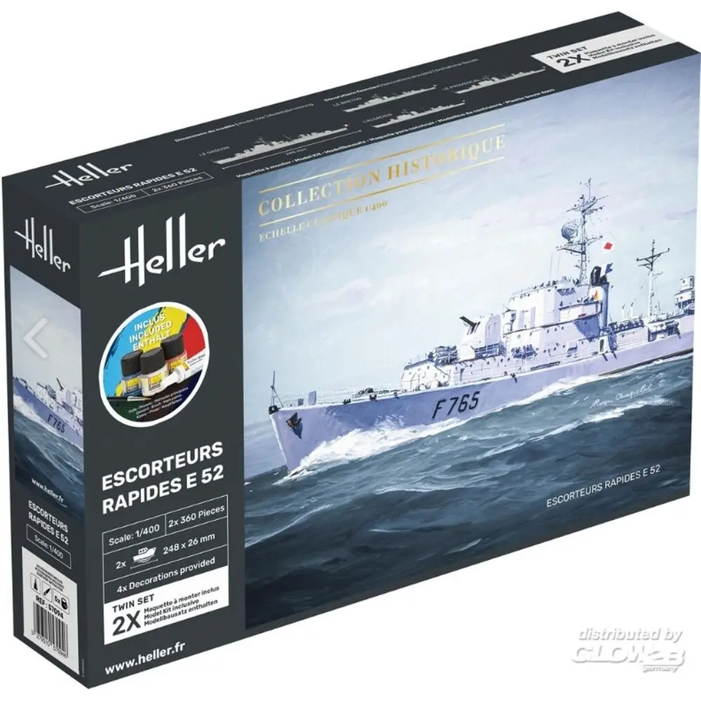 Escorteurs Rapides E 52 - Heller 57094 - 1/400