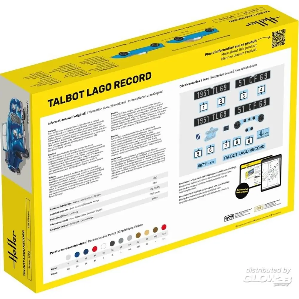 Talbot Lago Record  - HELLER 56711 - 1/24