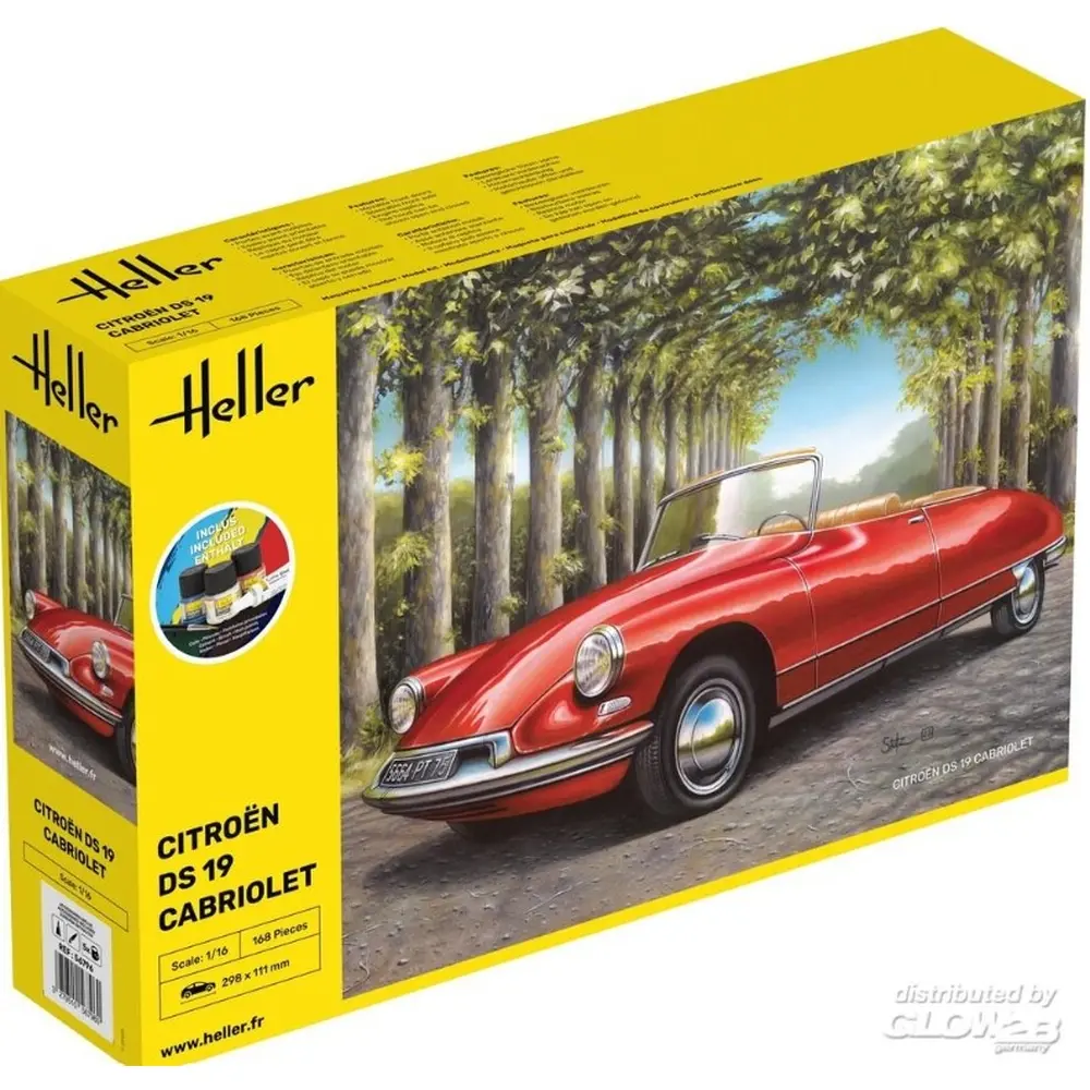Citroen DS 19 Cabriolet - HELLER 56796 - 1/16