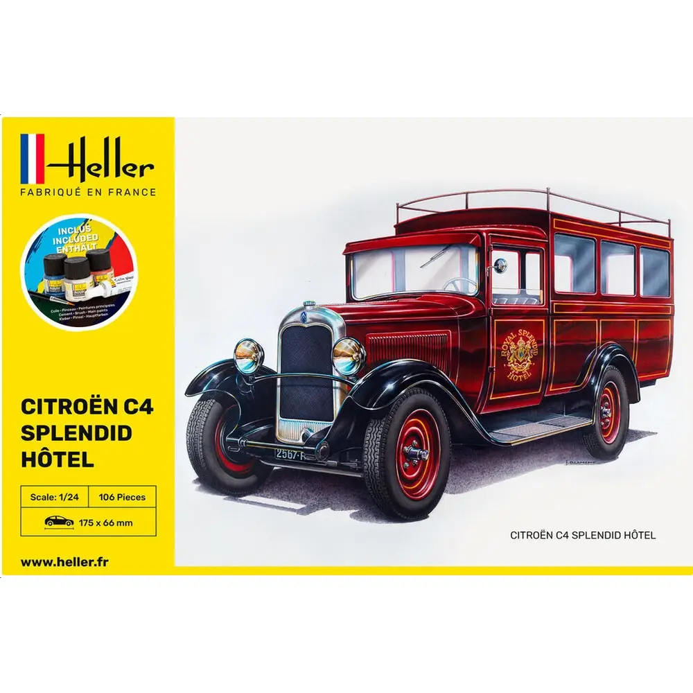 Citroën C4 Splendid Hotel en kit - Heller 56713 - 1/24