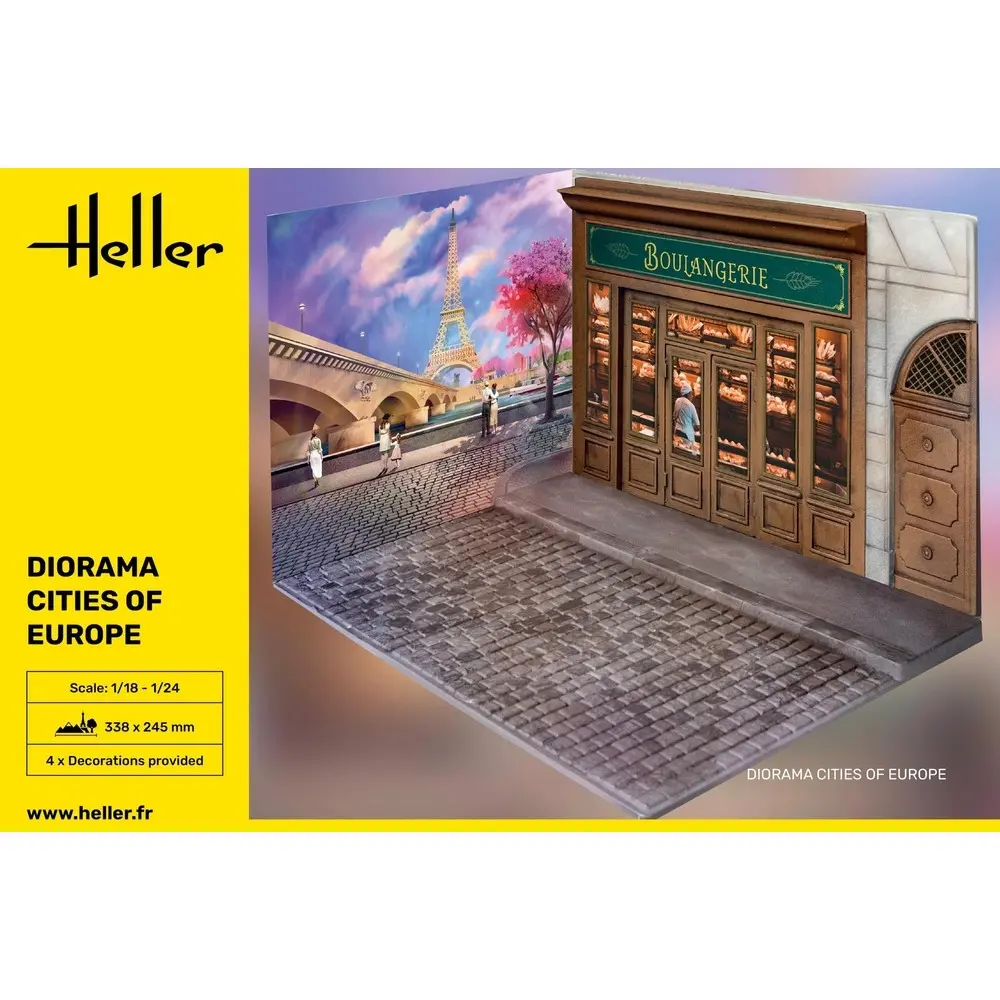 Diorama Des Villes D'Europe - 250x375x70mm - Heller 81256 - 1/24