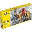 Equipe de Course + Accessoires - 185x375x45mm - Heller 82750 - 1/24