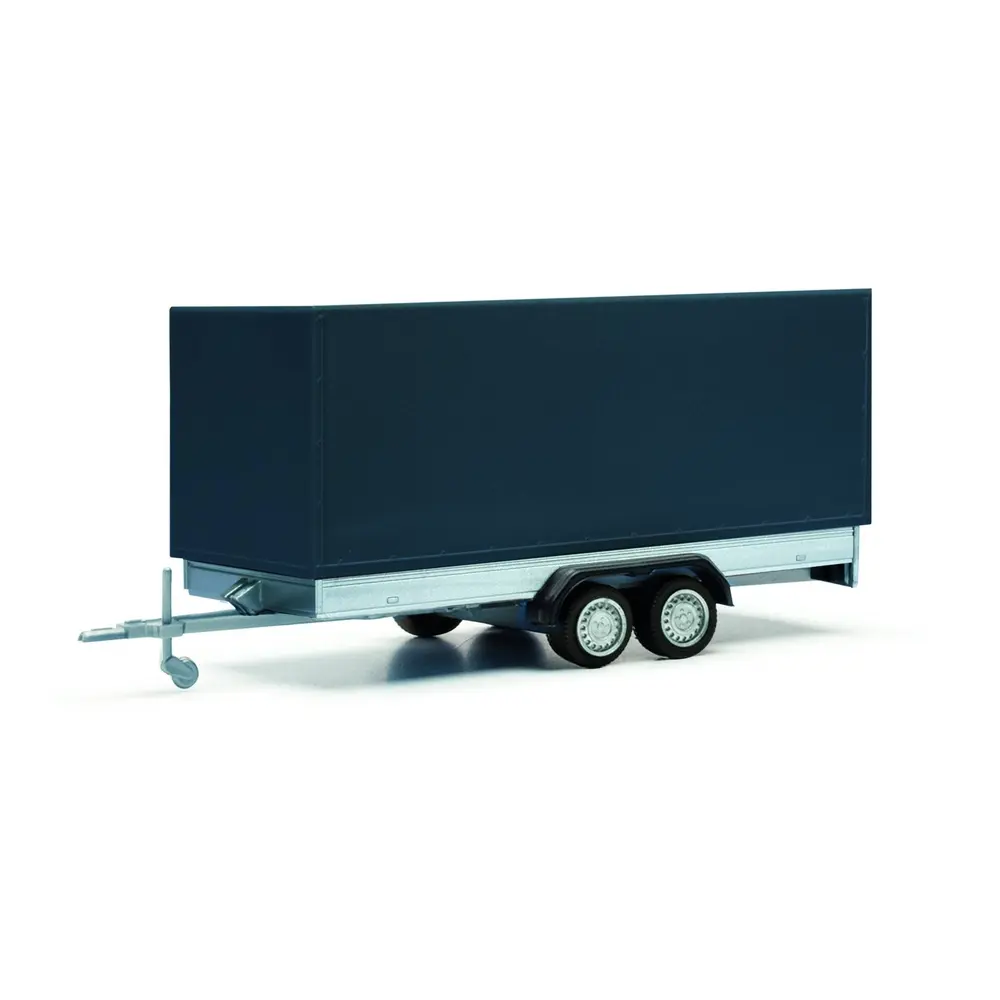 Remorque bâchée pour voiture - Herpa 052627-003 - HO 1/87