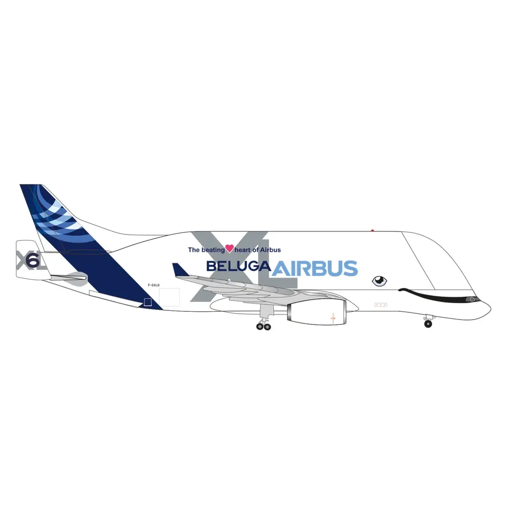 Avion Airbus Industries BelugaXL - Herpa 534284-002 - 1/500