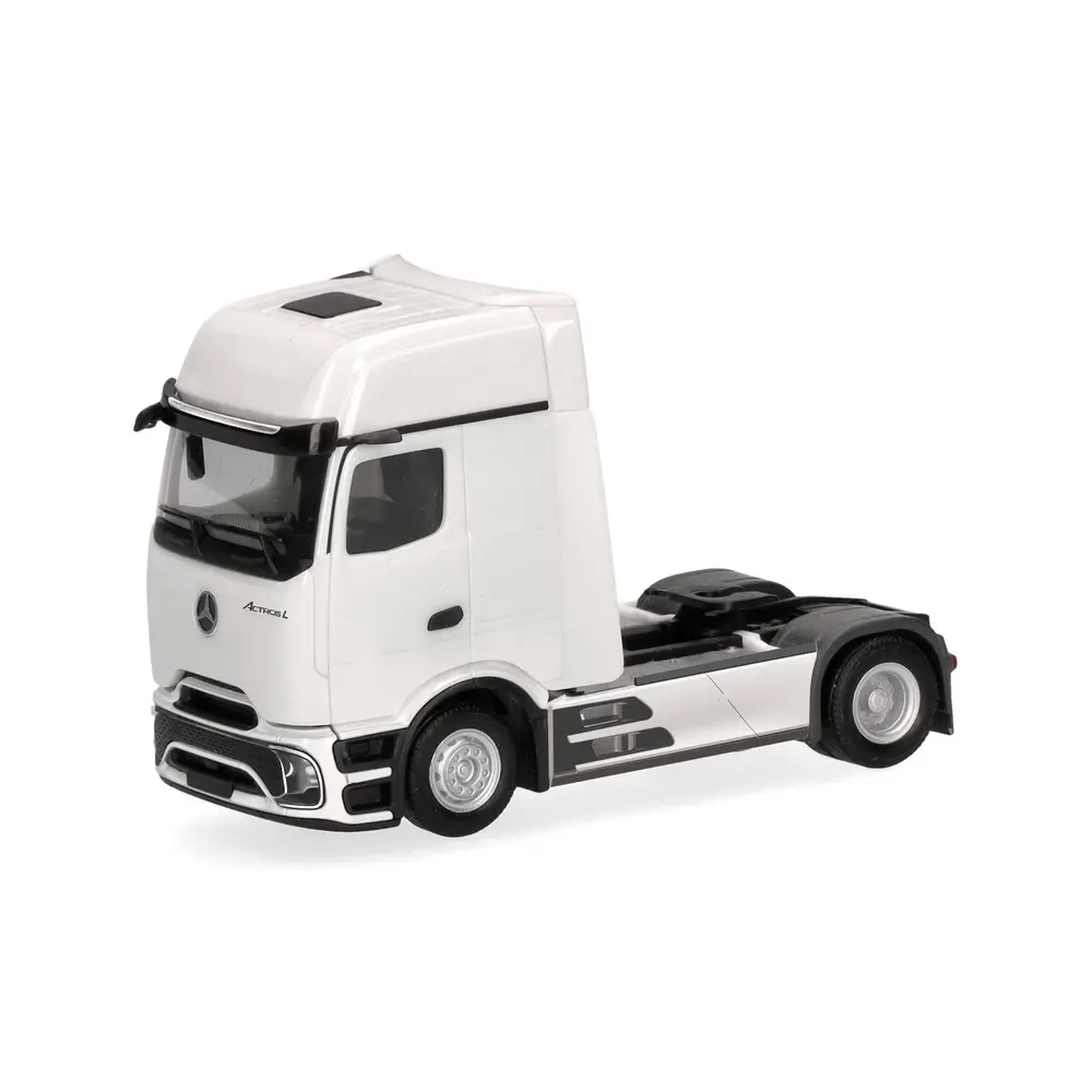 Camion routier Mercedes-Benz Actros  ProCabin Gigaspace, blanc - HERPA 318365 - HO 1/87