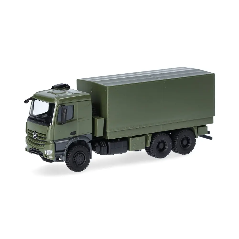 Camion Plate-forme/bâche Mercedes-Benz Arocs - Herpa 747165 - HO 1/87