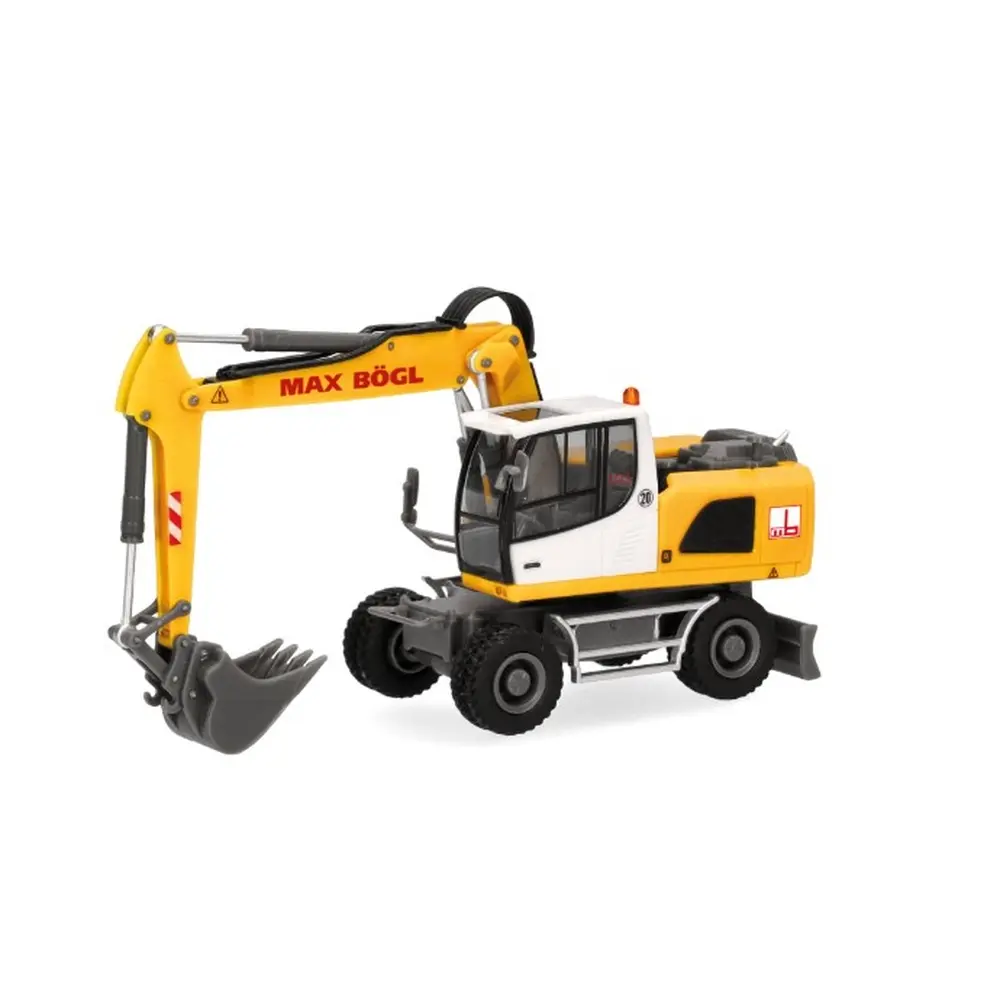 Pelle sur pneus Liebherr A920 « Max Bögl » - Herpa 318617 - HO 1/87