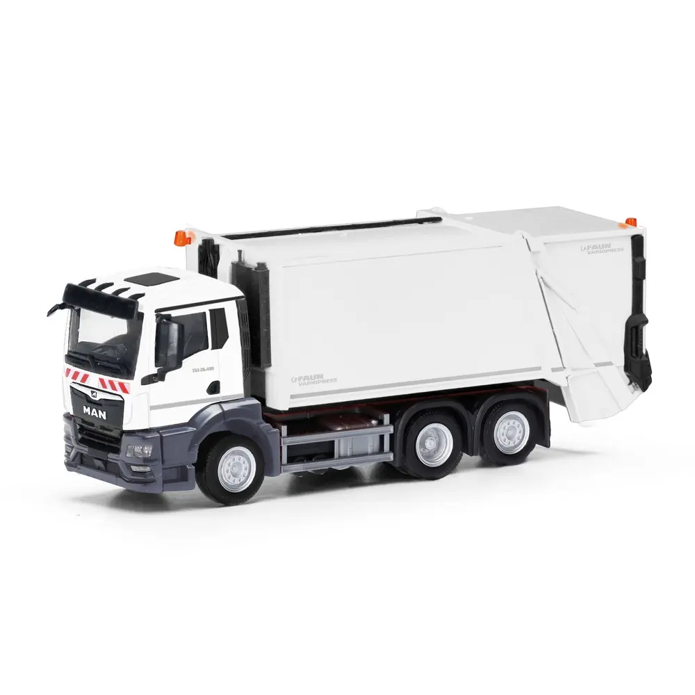 Presse à déchets MAN TGS - blanc - Herpa 319010 - HO 1/87