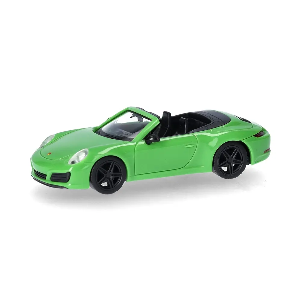 Porsche 911 (991) Carrera 2 Cabriolet, vert lézard - Herpa 420365 - HO 1/87