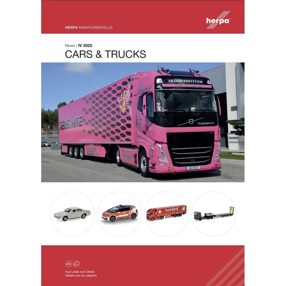 Dépliant nouveautés IV 2025 - Cars/Trucks & Wings - HERPA HE-DEP-IV2025 - 28 pages