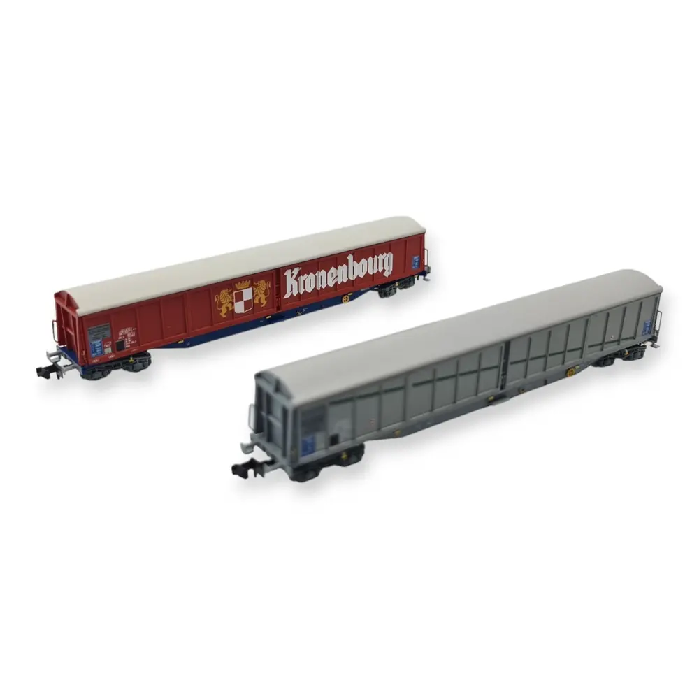 Wagons à parois coulissantes - HobbyTrains 23442 - N : 1/160 - SNCF - EP. IV