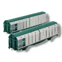 2 Wagons Parois coulissantes Hbbillns - HobbyTrain 24682 - N : 1/160 - SNCF