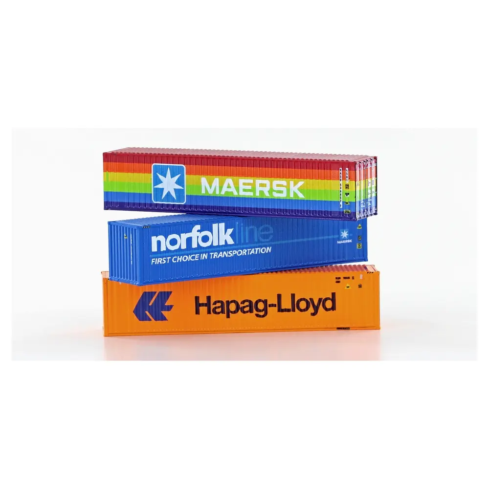 Set de 3 Conteneurs - Hobbytrain 9013 - N : 1/160