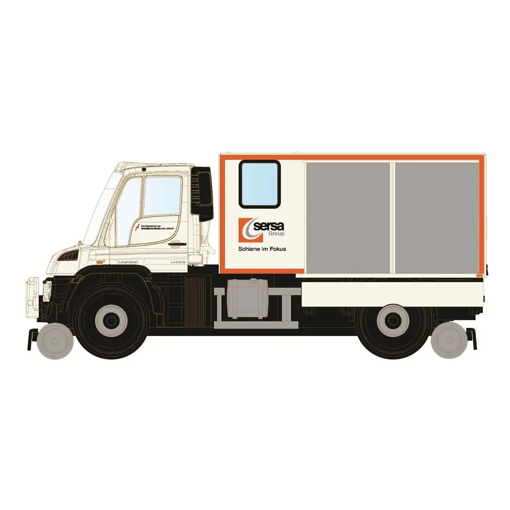 Unimog bidirectionnel U423 Sersa - Hobbytrain H32302 - N 1/160 - SBB - Ep VI - 2R