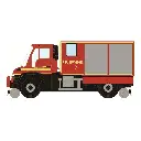 Unimog U423 Pompiers - Hobbytrains H32303 - N 1/160 - Ep VI - 2R