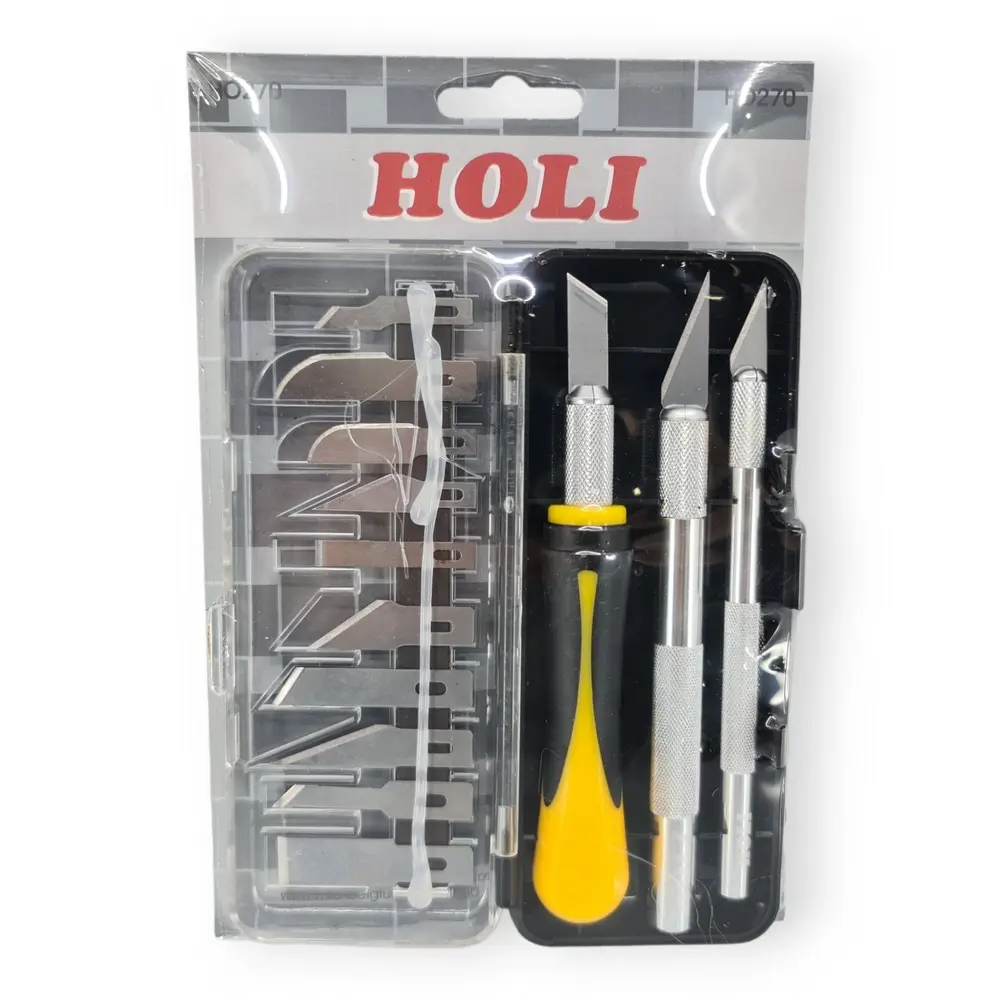 Lot de 3 cutters avec 10 lames au choix - HOLI 270