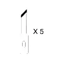 5 lames de cutter - HOLI HO364 - Outillage
