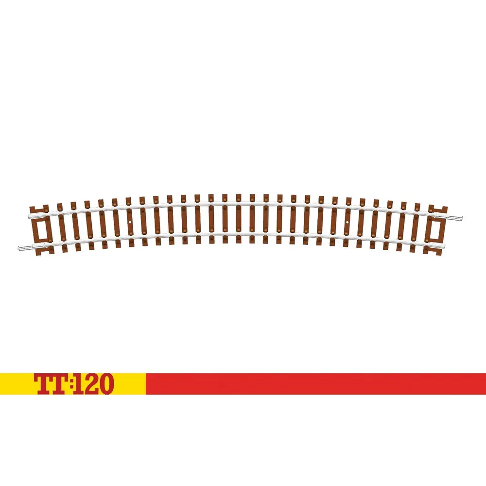 Courbe 6e rayon 15° 640 mm - Hornby TT8007 - TT 1/120