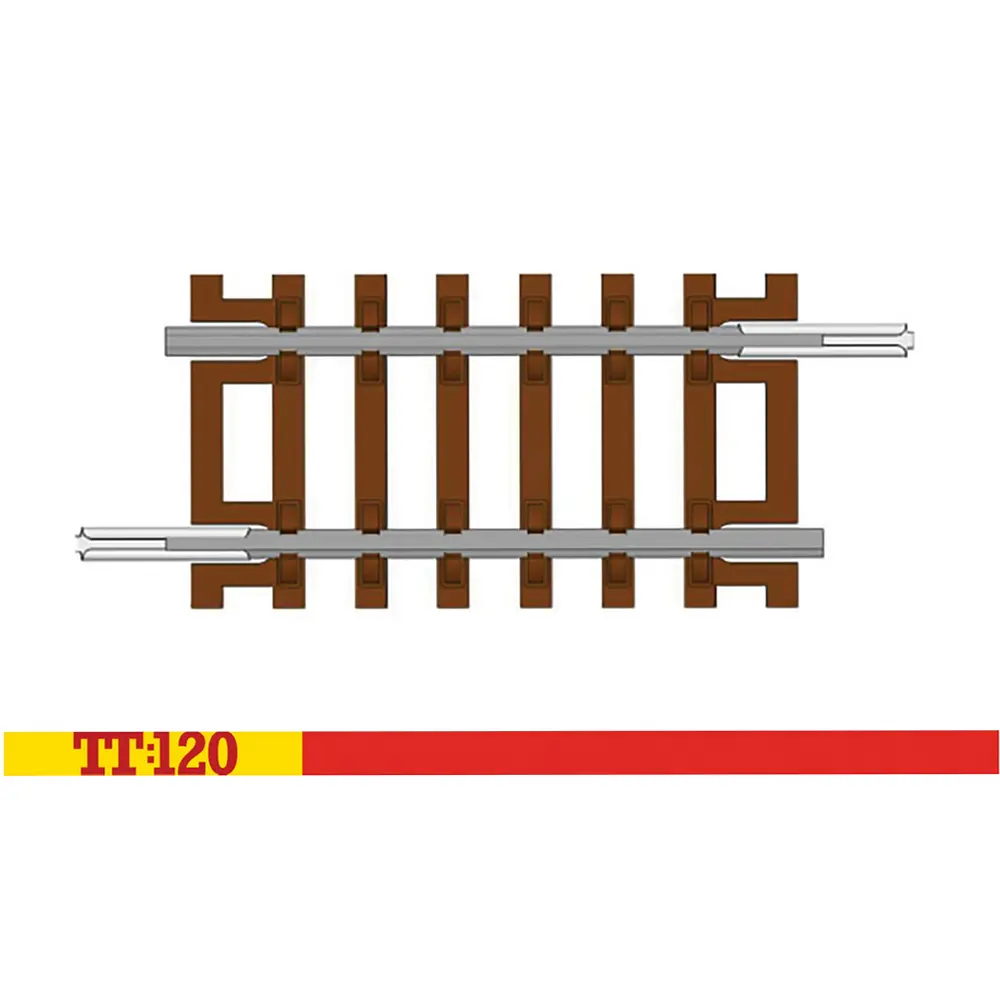 Quart de rail droit 41,5 mm code 80 - Hornby TT8011 - TT 1/120 - 2R