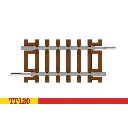 Quart de rail droit 41,5 mm - Hornby TT8011 - 1/120
