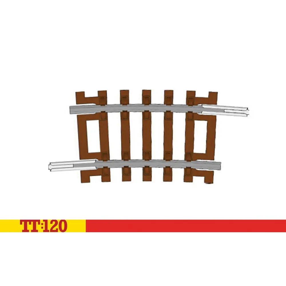 Quart de courbe - 1er rayon 7,5° 267 mm - Hornby TT8014 - 1/120