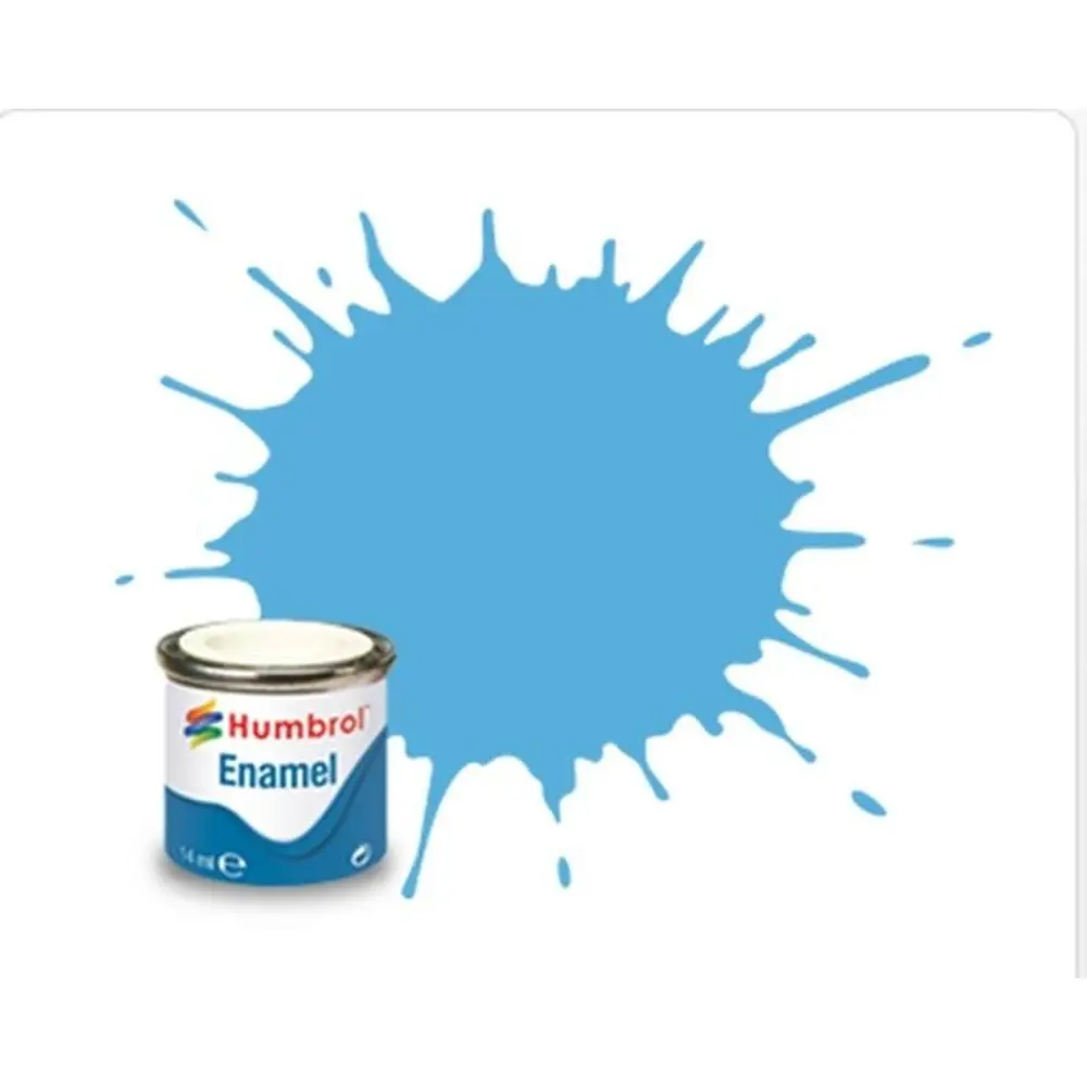 Peinture cellulosique couleur Bleu Mer Brillant N°47 - Humbrol AA0518 - 14 mL