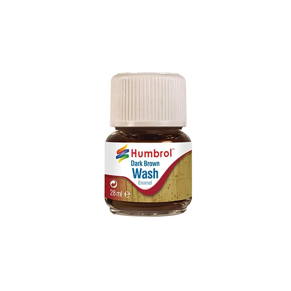 Enamel Wash Marron Foncé - Humbrol HUAV0205 - 28 ML