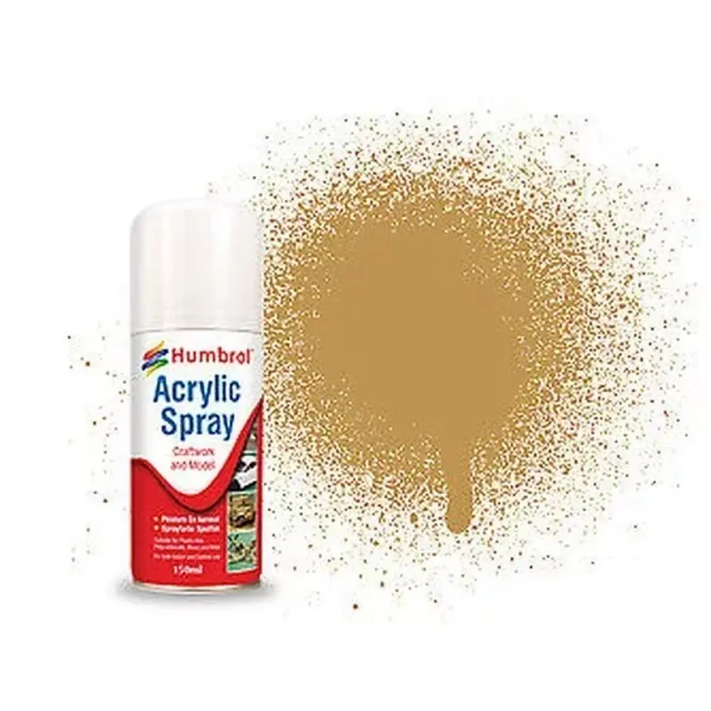 Peinture bombe 093 Jaune désert acrylique - Humbrol AD6093