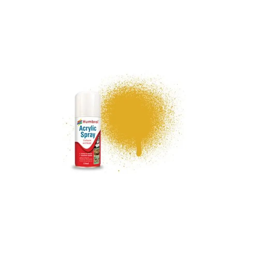 Peinture en Bombe Acrylique Or - 150 ml - Humbrol AD6016
