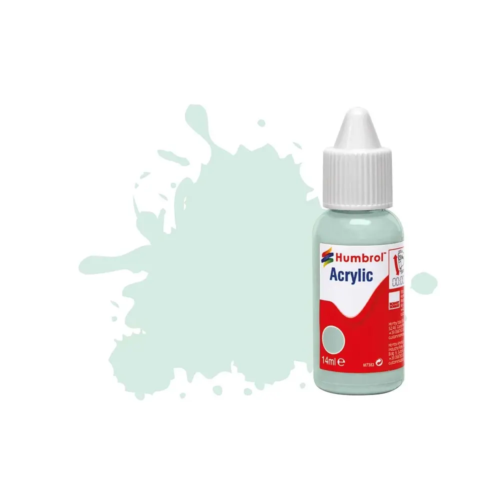Peinture acrylique n°23 - couleur bleu d'oeuf de canard MAT HUMBROL DB0023 - 14 mL