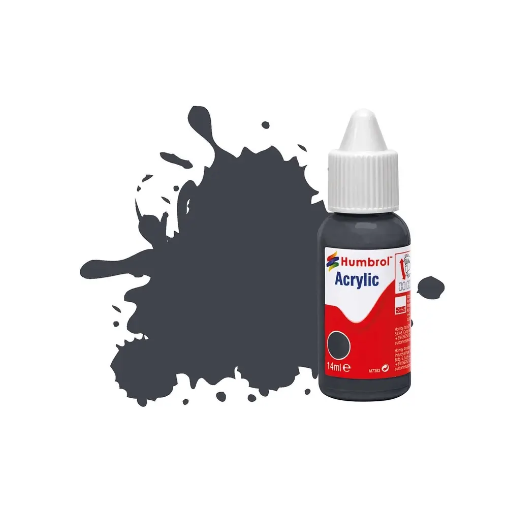 Peinture acrylique n°32 - couleur gris foncé MAT HUMBROL DB0032 | 14 mL