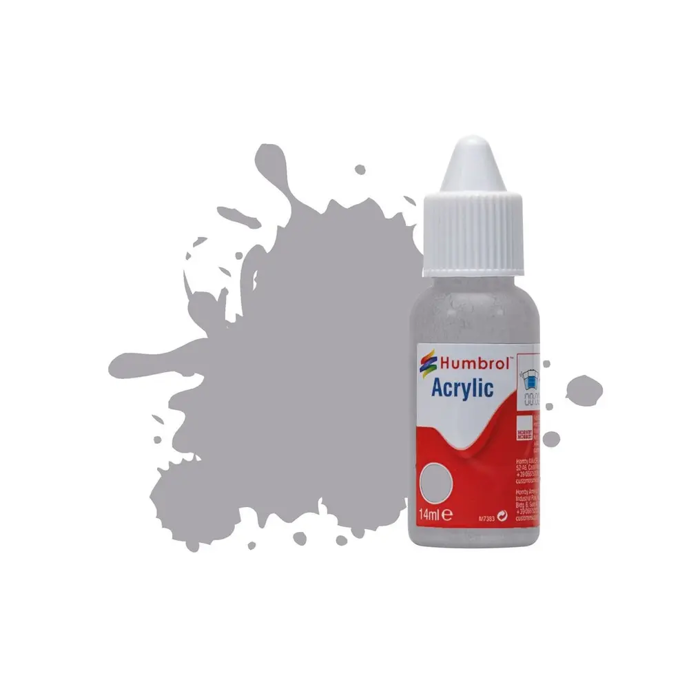 Peinture acrylique n°40 - couleur gris pâle BRILLANT HUMBROL DB0040 | 14 mL